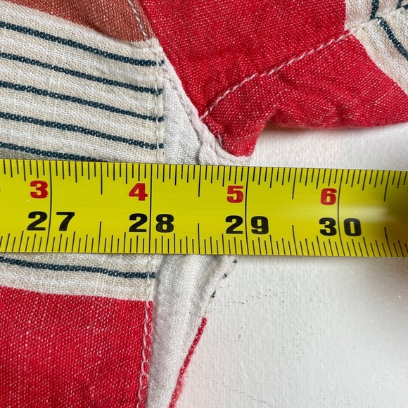 Anthropologie Holding Horses Monroe Striped Button Down Oversized Top Size M/L - Picture 10 of 12